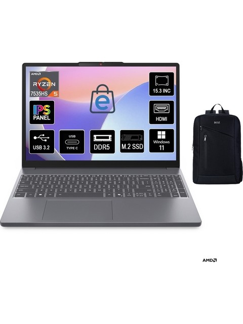 Lenovo Ideapad Slim 3 Amd Ryzen 5 7535HS 24GB 1tb SSD Windows 11 Pro 15.3" Taşınabilir Bilgisayar 83K7009ETR